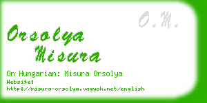 orsolya misura business card